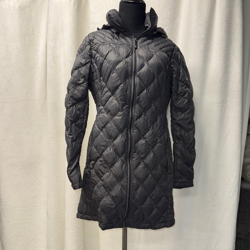 Michael Kors dark gray Quilted Puffer Coat